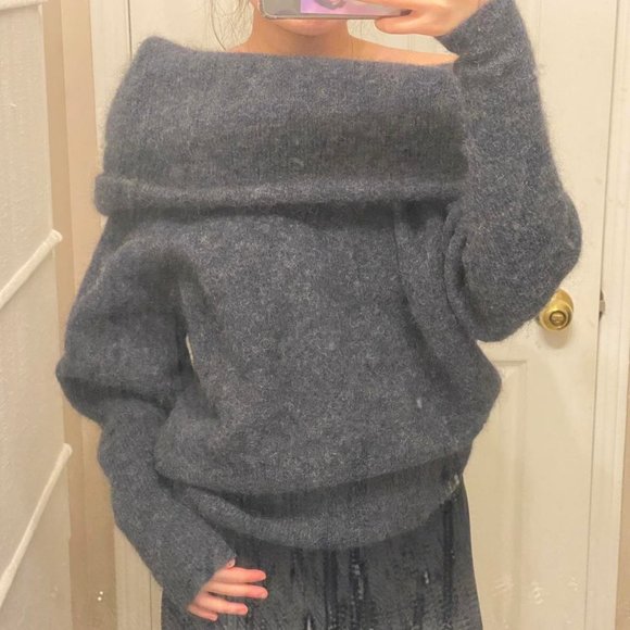 Acne Studios Off-the-Shoulder Sweater - Picture 3 of 7
